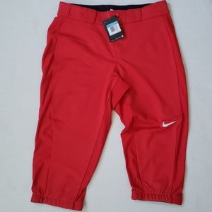 New Nike womens red softball pants